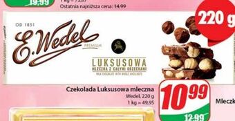 Dino Czekolada mleczna z całymi orzechami e. wedel luksusowa oferta