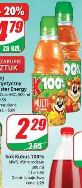 Dino Sok multiwitamina kubuś 100% oferta