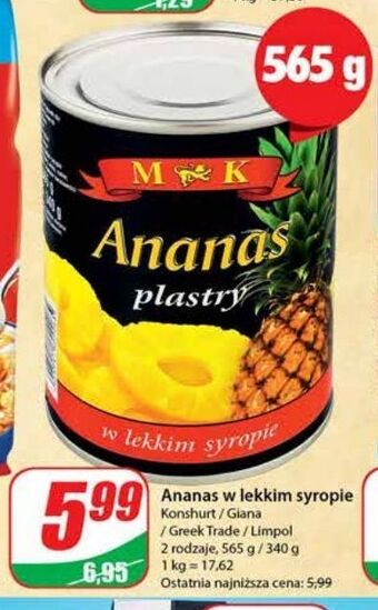 Dino Ananas plastry m&k oferta
