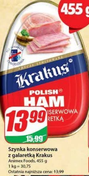 Dino Szynka konserwowa krakus animex oferta