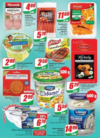 Dino Kiełbasa krakowska sucha z szynki olewnik oferta