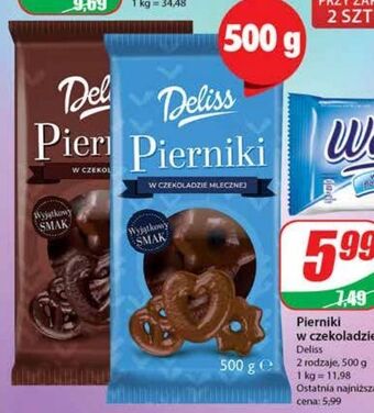 Dino Pierniki w mlecznej czekoladzie deliss oferta