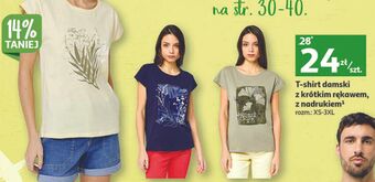 Auchan T-shirt damski xs-3xl oferta