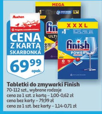 Auchan Tabletki do zmywarki lemon finish power essential oferta