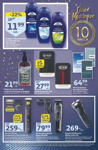 Auchan Szampon do włosów cool blue felce azzurra oferta