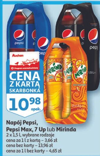Auchan Napój orange mirinda oferta
