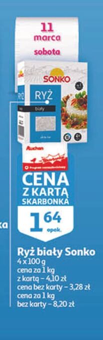 Auchan Ryż biały długi sonko oferta