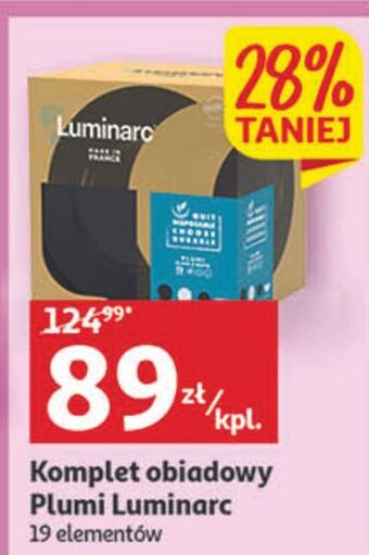 Auchan Komplet obiadowy plumi luminarc oferta