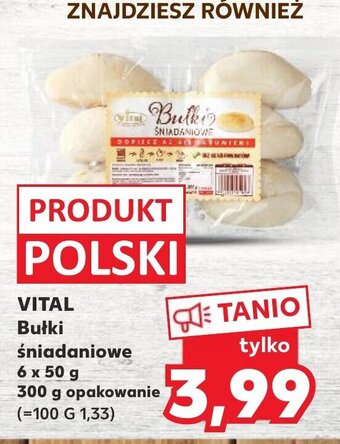 Kaufland Vital Bułki śniadaniowe 6x50g oferta