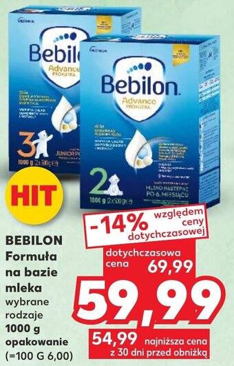 Kaufland Bebilon Formuła na bazie mleka 1000g oferta