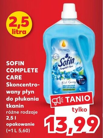 Kaufland Sofin Complete Care Skoncentrowany płyn do płukania tkanin 2,5l oferta