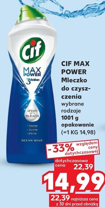 Kaufland Cif Max Power Mleczko do czyszczenia 1001g oferta