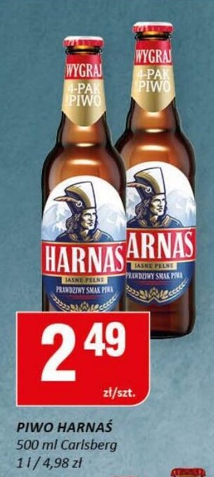 Chorten Carlsberg piwo Harnaś 500ml oferta