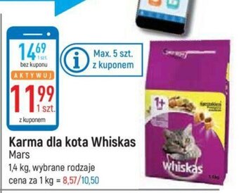 E.Leclerc Karma dla kota Whiskas 1,4kg oferta