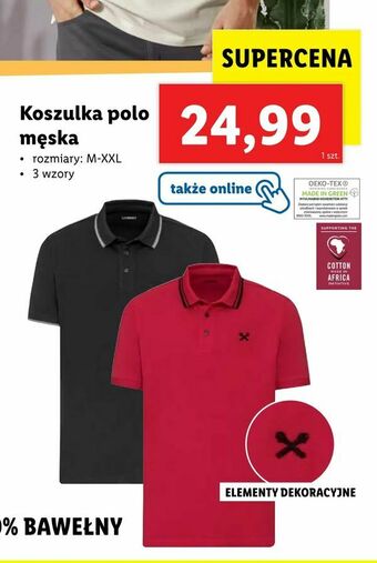 Lidl Koszulka polo męska oferta