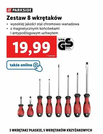 Lidl Zestaw 8 wkrętaków oferta