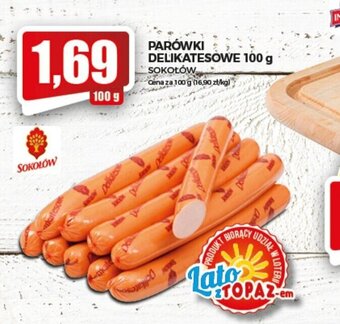 Topaz Parówki delikatesowe 100g oferta