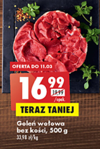 Biedronka Goleń wołowa bez kości 500g oferta