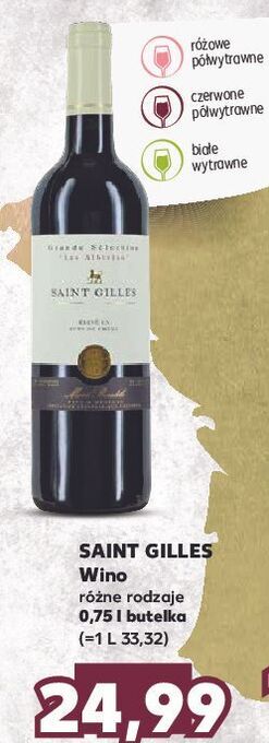 Kaufland Wino półwytrawne saint gilles oferta