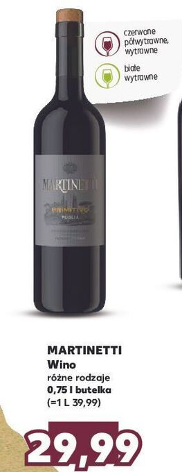Kaufland Wino martinetti pinot grigio oferta