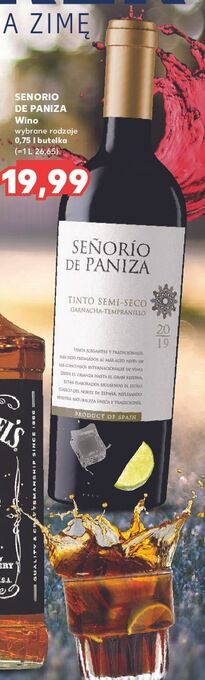 Kaufland Wino senorio de paniza tinto semi-seco oferta