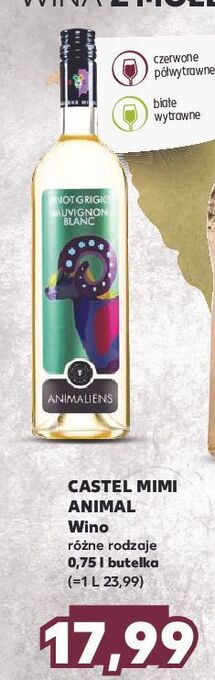Kaufland Wino castel mimi animal muscat oferta