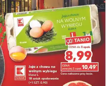 Kaufland Jaja z wolnego wybiegu klasa l k-classic oferta