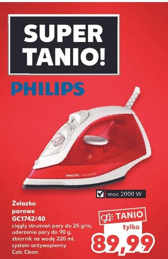 Kaufland Żelazko gc1742/40 philips oferta