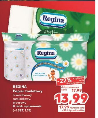 Kaufland Papier toaletowy aloe vera regina oferta