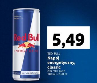 Lidl Napój energetyczny red bull oferta