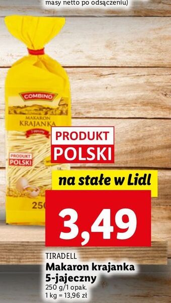 Lidl Makaron 5-jajeczny krajanka combino oferta