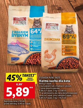Lidl Karma dla kota z kurczakiem coshida oferta