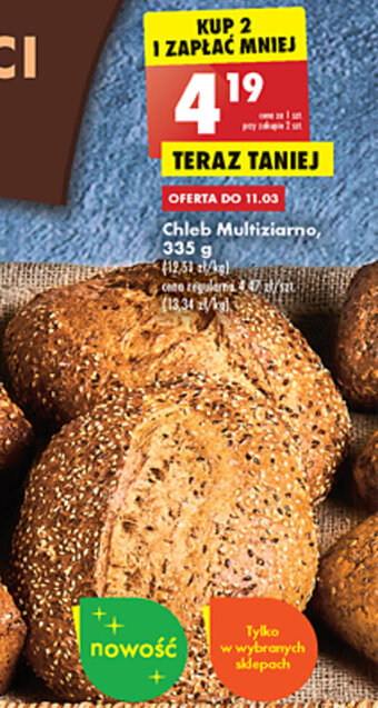 Biedronka Chleb Multiziarno 335g oferta