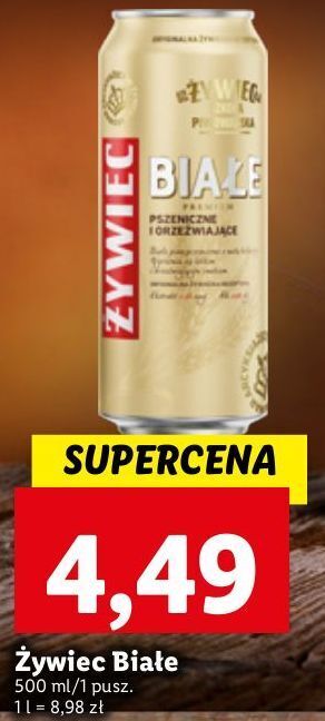 Lidl Piwo żywiec białe oferta
