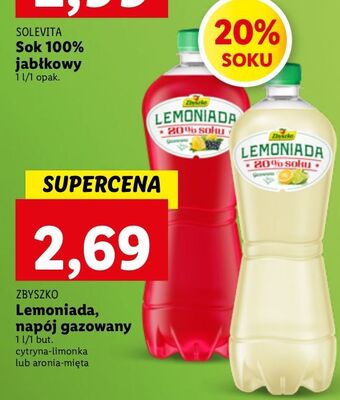 Lidl Lemoniada cytryna aronia mięta zbyszko oferta