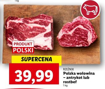Lidl Stek z antrykotu wołowego rzeźnik codzienna dostawa oferta