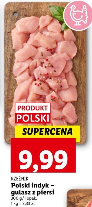 Lidl Gulasz z piersi indyka rzeźnik codzienna dostawa fit life oferta