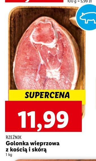 Lidl Golonka wieprzowa z kością rzeźnik codzienna dostawa oferta