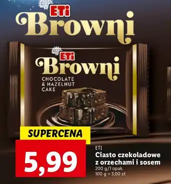 Lidl Ciastko browni z orzechami eti oferta