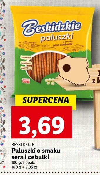 Lidl Paluszki z serem i cebulą aksam beskidzkie oferta