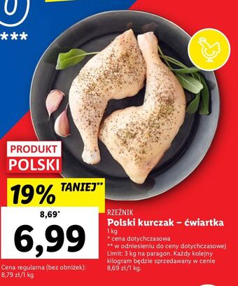 Lidl Ćwiartka z kurczaka rzeźnik codzienna dostawa oferta