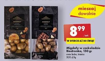 Biedronka Migdały w czekoladzie tiramisu biedronka oferta