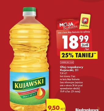 Biedronka Olej rzepakowy kujawski oferta