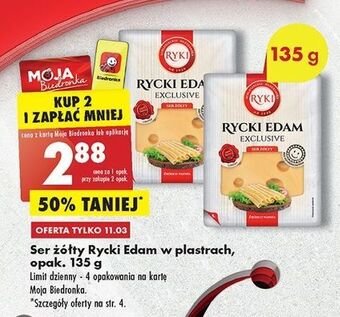 Biedronka Ser rycki edam exclusive ryki oferta