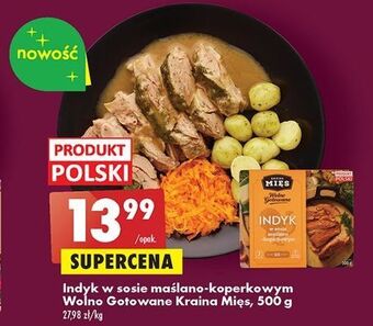 Biedronka Indyk w sosie maślano-koperkowym wolno gotowane kraina mięs oferta