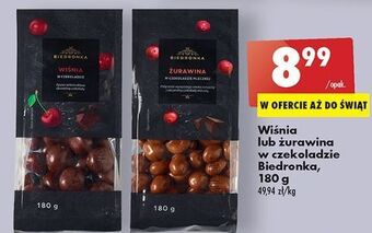 Biedronka Żurawina w czekoladzie biedronka oferta