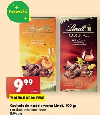 Biedronka Czekolada z likierem morelowym lindt oferta