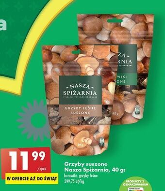 Biedronka Grzyby leśne suszone nasza spiżarnia oferta