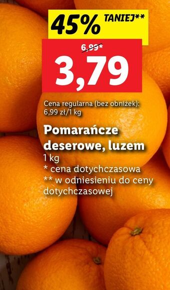 Lidl Pomarańcze deserowe oferta