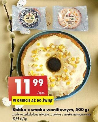 Biedronka Babka waniliowa z polewą czekoladową oferta